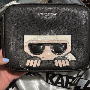 Karl Lagerfeld Black Bag with Playful Character